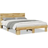 Maison Chic Posteljni okvir - Dvoposteljna postelja - Zakonska postelja z vzglavjem brez vzmetnice 160x200 cm, (21692633) | Shoptok.si