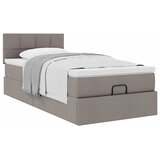  Otomanski okvir kreveta s madraca smeđesivi 80x200cm od tkanine | Eponuda.ba