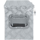 Aluminijska kutija 80 x 30 x 35 cm srebrna | shoptok.hr
