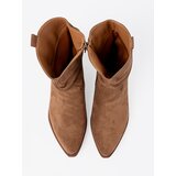 Shelvt Brown women's ankle boots with a classic cut | shoptok.hr