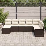  Sjedeća garnitura za vrt 8 kom. Smeđa Poli ratan 297,5 x 187,5 x 85 cm | Shoptok.si
