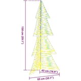 vidaXL Božićno drvce s 160 LED svjetlima Topla bijela 150 cm PET | shoptok.hr