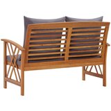  Klupa s jastucima 119 cm od masivnog bagremovog drva | shoptok.hr