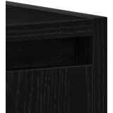 vidaXL Kopalniška omarica Črni hrast 60x33x60 cm Inženirski les | Shoptok.si