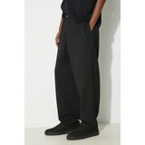 Undercover Vunene hlače Pants boja: crna, ravni kroj, UC1D4510 | shoptok.hr
