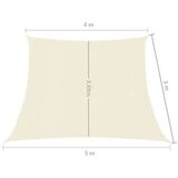 vidaXL Jedro za zaštitu od sunca 160 g/m² krem 4/5 x 3 m HDPE | shoptok.hr