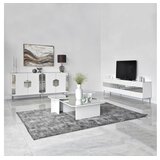 Hanah home komoda Dubai 180x80x40cm bijelo-srebrna | Eponuda.ba
