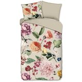 Descanso Bež posteljina za krevet za jednu osobu/za produženi krevet od pamučnog satena 140x220 cm Fiori – u