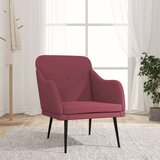  Fotelj vinsko rdeč 63x76x80 cm blago, (20701740) | Shoptok.si