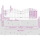  Vrtna Ograda Woerden Bijelo 240 x 115 cm | shoptok.hr