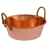 Lonček za marmelado iz bakra in medenine, premer 16 cm - optimalna toplotna prevodnost, (5000137306)