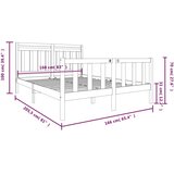  Okvir za krevet od masivnog drva 160 x 200 cm | shoptok.hr