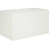  Vrtna saksija Bijela 100 x 50 x 50 cm Čelična vrata | shoptok.hr