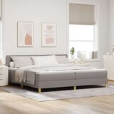 Box Vzmetnica za ležišče z vzmetnico Taupe 200x200 cm Tkanina, (22083328) | Shoptok.si