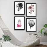 Wallity dekorativna slika u okviru (4 komada) parfume set Cene