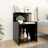  Noćni ormarići 2 kom crni 40 x 35 x 60 cm konstruirano drvo | shoptok.hr