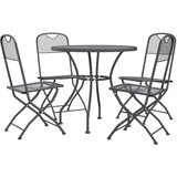  5-dijelni vrtni blagovaonski set ekspandirani metal antracit | Eponuda.com