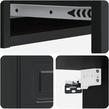 Stolna montirana na zid Crna 87,5 x 34,5 x 17 cm | shoptok.hr