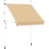 Tenda na ručno uvlačenje 200 cm žuto-plava prugasta | shoptok.hr
