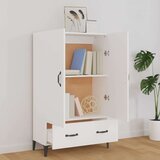  Visoka komoda bijela 70 x 31 x 115 cm od konstruiranog drva | shoptok.hr