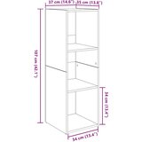 Set TV komoda Zidne 4 pcs Staro drvo 37 x 35 x 107 cm | shoptok.hr