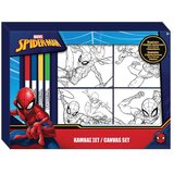 Luna Spiderman bojanka na platnu s 4 flomastera | shoptok.hr