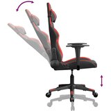  Igraća stolica crno-crvena od umjetne kože | shoptok.hr