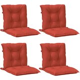  Jastuci za stolice 4 kom prošarano crvena 100x50x7 cm tkanina | Eponuda.com
