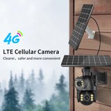 Oem Solarna kamera, 4G povezljivost, vremensko odporna zasnova -8MP 64g Kartica -EU Vtič, (5000137550) | Shoptok.si