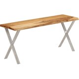  Klupa sa živim rubom 105 cm od masivnog bagremovog drva | shoptok.hr