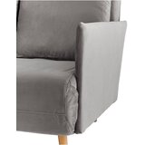 CARRYHOME ZOFA S POSTELJNO FUNKCIJO, siva tekstil | Shoptok.si