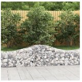  Lučne gabionske košare 2 kom 200x50x40/60 cm pocinčano željezo | shoptok.hr