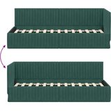  Kutni okvir kreveta Tamnozelena 80 cm x 200 cm Baršun | shoptok.hr