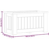  Povišena gredica 100 x 50 x 50 cm od impregnirane borovine | shoptok.hr