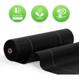 Multi Garden crna UV-otporna agrotekstilna tkanina 90 g/m² protiv korova 1,6 × 50 m, s klinovima | shoptok.hr