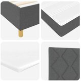  Krevet s opruga kutije Tamno siva 190 x 90 cm tkanina | shoptok.hr
