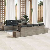 vidaXL vrtni sofa set Set od 7 Siva Ratan, Metal Vanjski namještaj | shoptok.hr