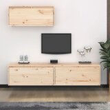 The Living Store TV omarica 3 kosi trdna borovina - TV Omarica, (21376832) Cene