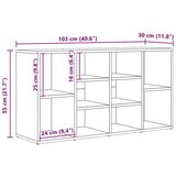 vidaXL klupa za cipele s policom ostalo hrast artisan 103 x 30 x 55 cm | shoptok.hr