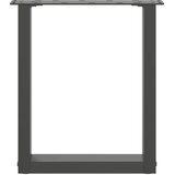  Noge za klub stolić U-oblik 2 kom antracit 28 x (42-43) cm čelik | Eponuda.ba