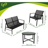  Set vrtnega pohištva GALA 4u1 - črna | Shoptok.si