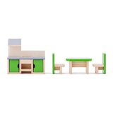  Drvena kućica (vila) za lutke Isabelle s namještajem | shoptok.hr