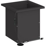  Vrtna posuda za sadnju s LED svjetlom Crna 30 x 30 x 30 cm Slike