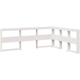  Posteljni okvir brez vzmetnice bela 135x190 cm trdna borovina | Shoptok.si