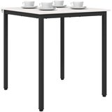  Stol za objedovanje Bijelo 70 x 70 x 75 cm Čvrsto borovo drvo | shoptok.hr