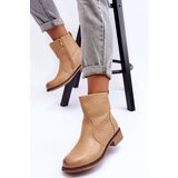 Boto Women's Woven Boots Beige Chilly | Eponuda.ba