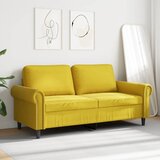  Dvosjed žuti 140 cm baršunasti Žuta | Shoptok.si