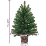 vidaXL Umestno božično drevo med 150 LED Zelena 65 cm PE in PVC | Shoptok.si