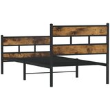  Metalni okvir kreveta bez madraca boja hrasta 100x200 cm | shoptok.hr