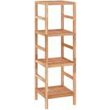 Maison Chic Kopalniška polica - Kopalniški kabinet 35,5x35,5x112,5 cm trden orehov les, (21794649) Cene